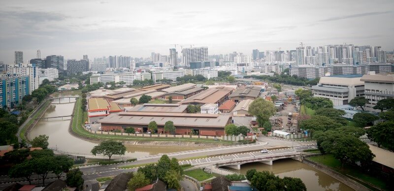 Views from Ejay's window after he relocated to Singapore